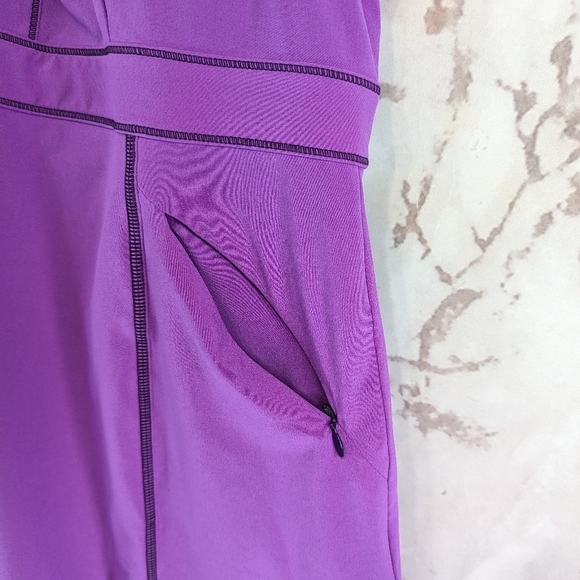 Title Nine Dress Women 10 Medium Purple Tank Trouble Bra Nimblene Racerback - Picture 11 of 12